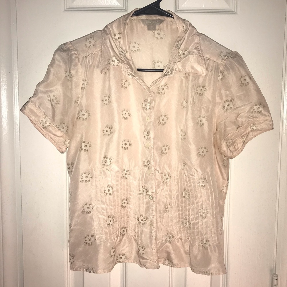 Light pink button up